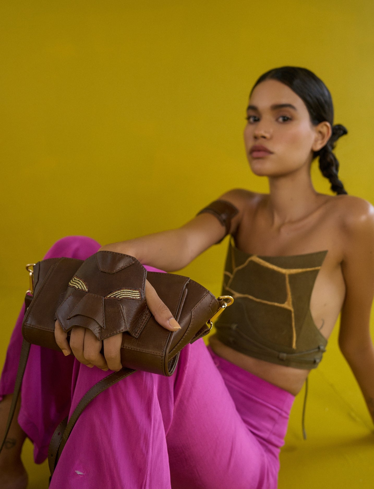 Rudra Wristlet in Tan - Econock