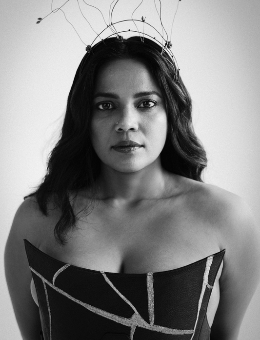 Priyanka Bose in Black Eva Corset