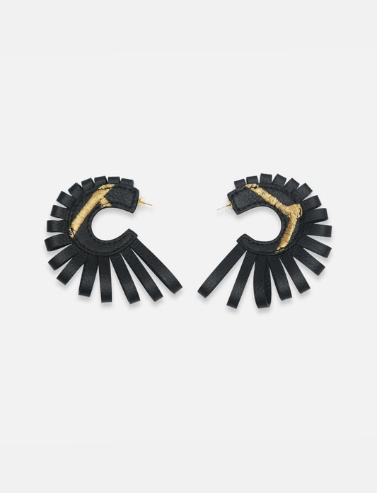 Marina Hoops in Black