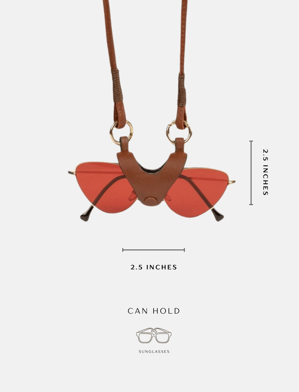 Austere Sunglass Case with Lanyard