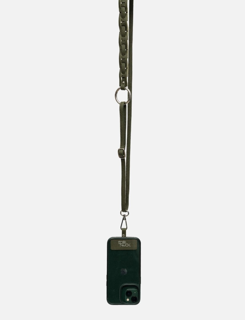 Kenza Phone Lanyard in Olive