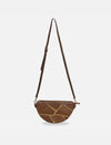 Maeve Crescent Wristlet in Tan