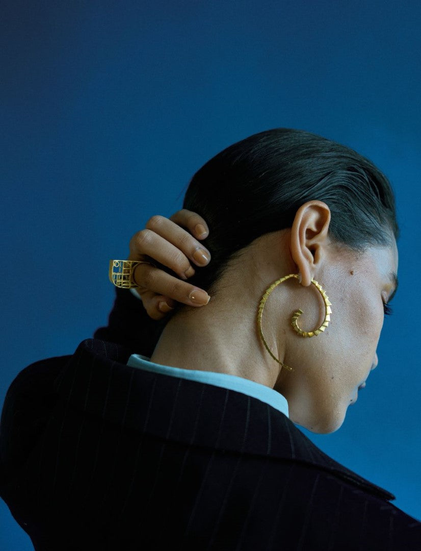 Tuscon Lord Earrings in Gold