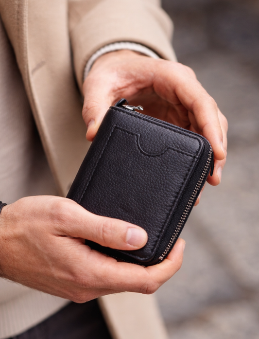 Gender Neutral Wallet in Black