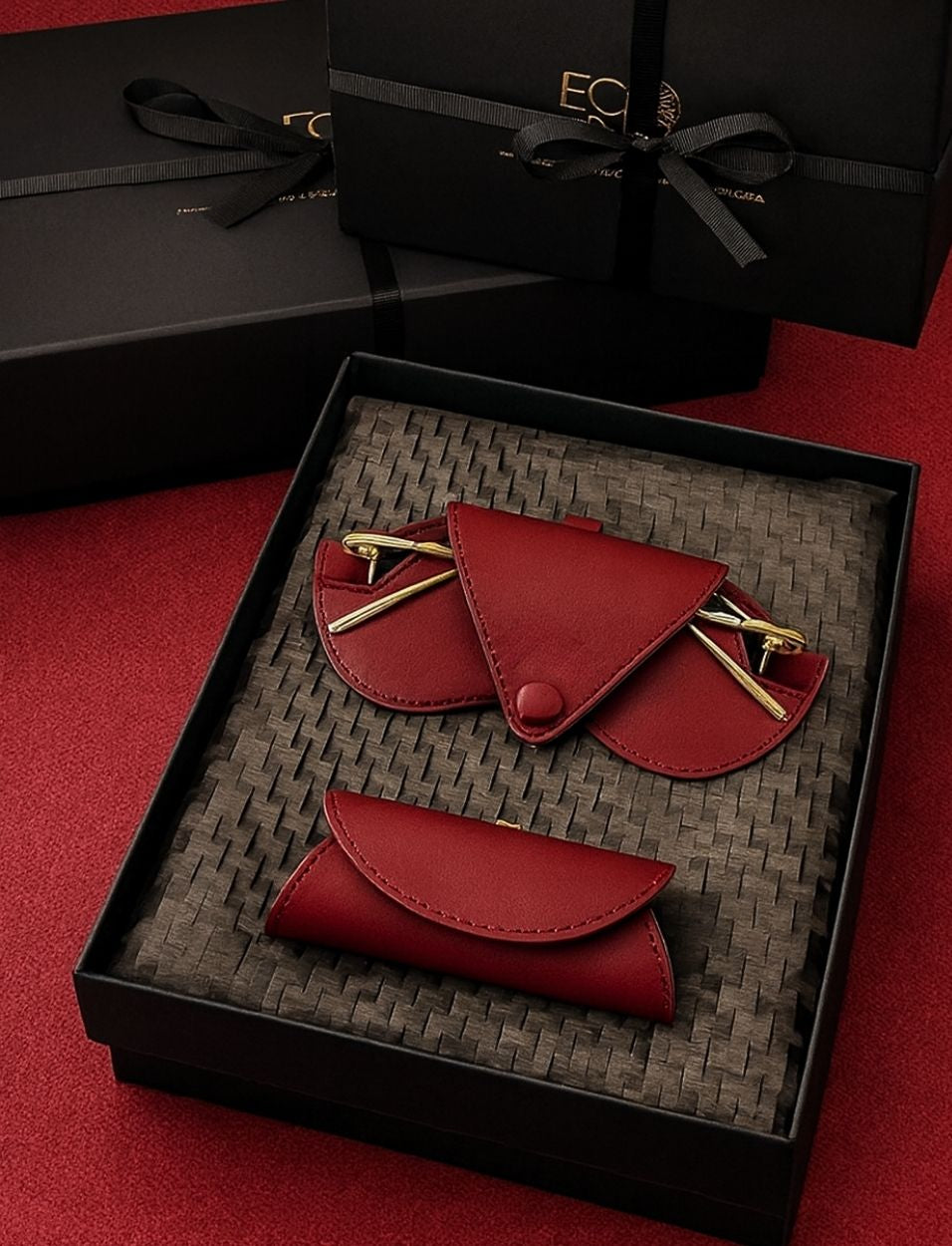 Sunglass Case With Lip Case Bag Charm for Women
