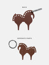 Horse Leather Bag Charm Econock
