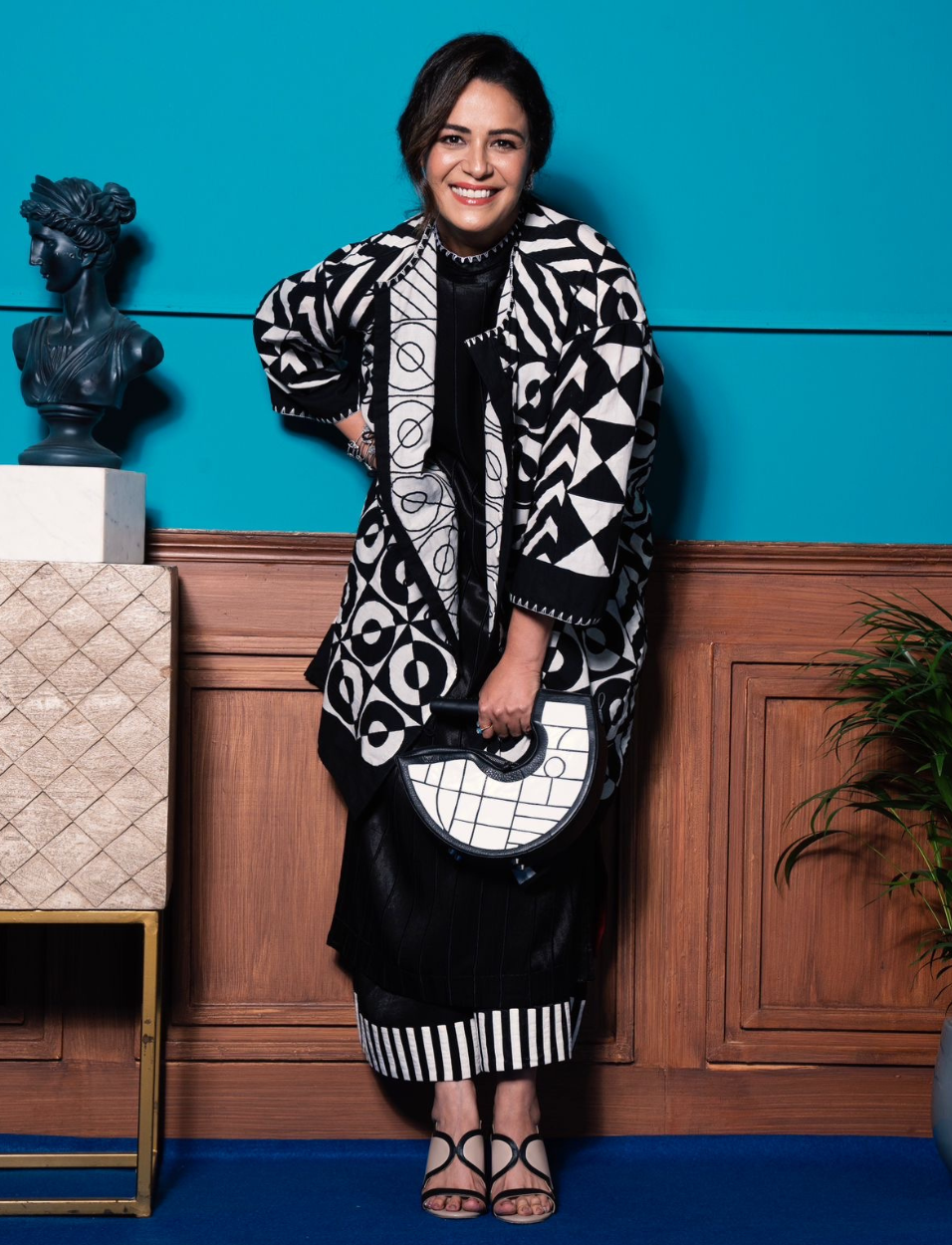 Upcycled Leather Clutch Wristlet Bag