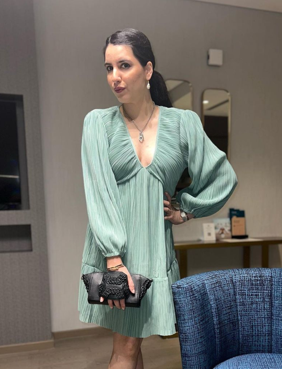 Upcycled Leather Clutch Wristlet Bag