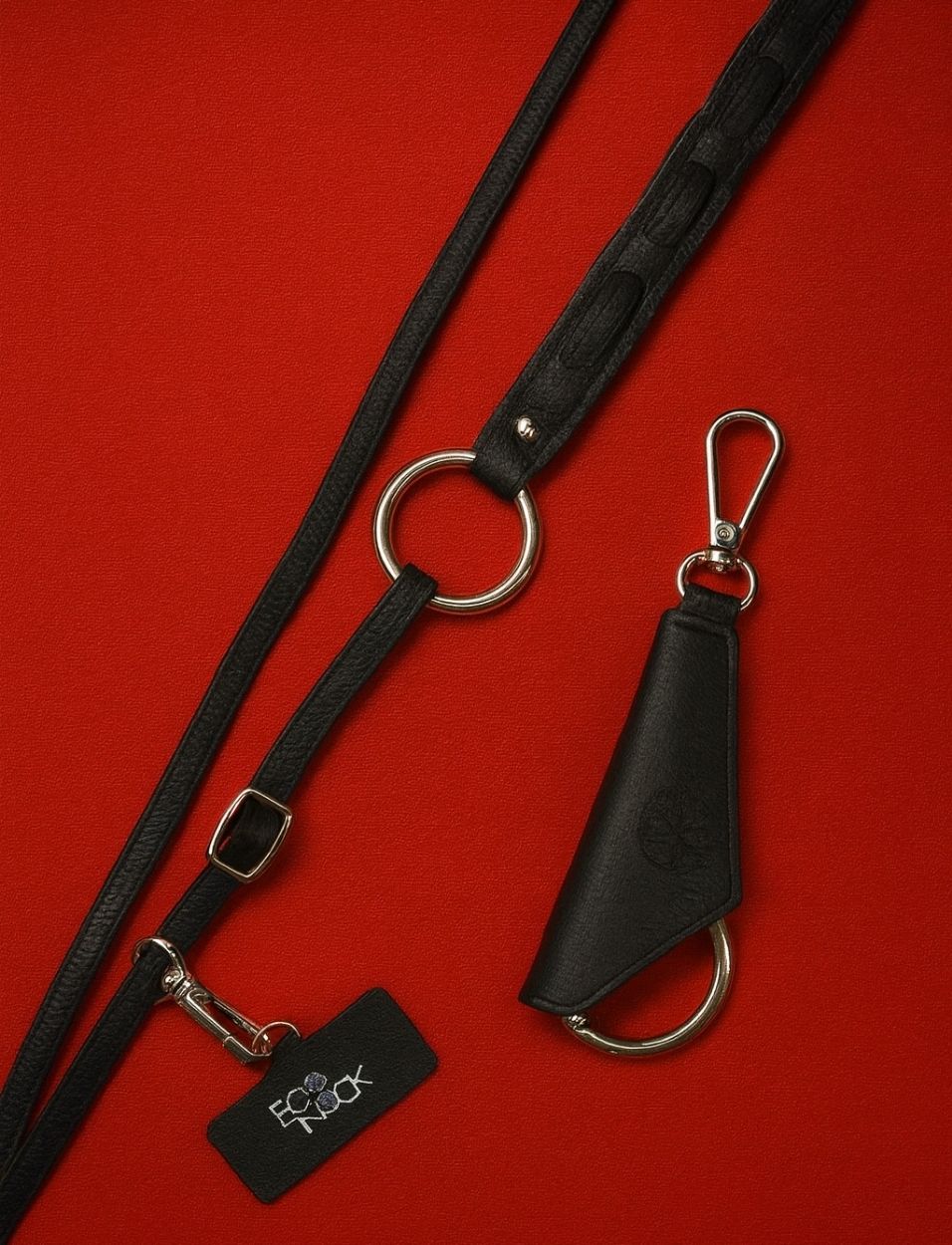 Leather phone lanyard with Key Chain for Men & Women