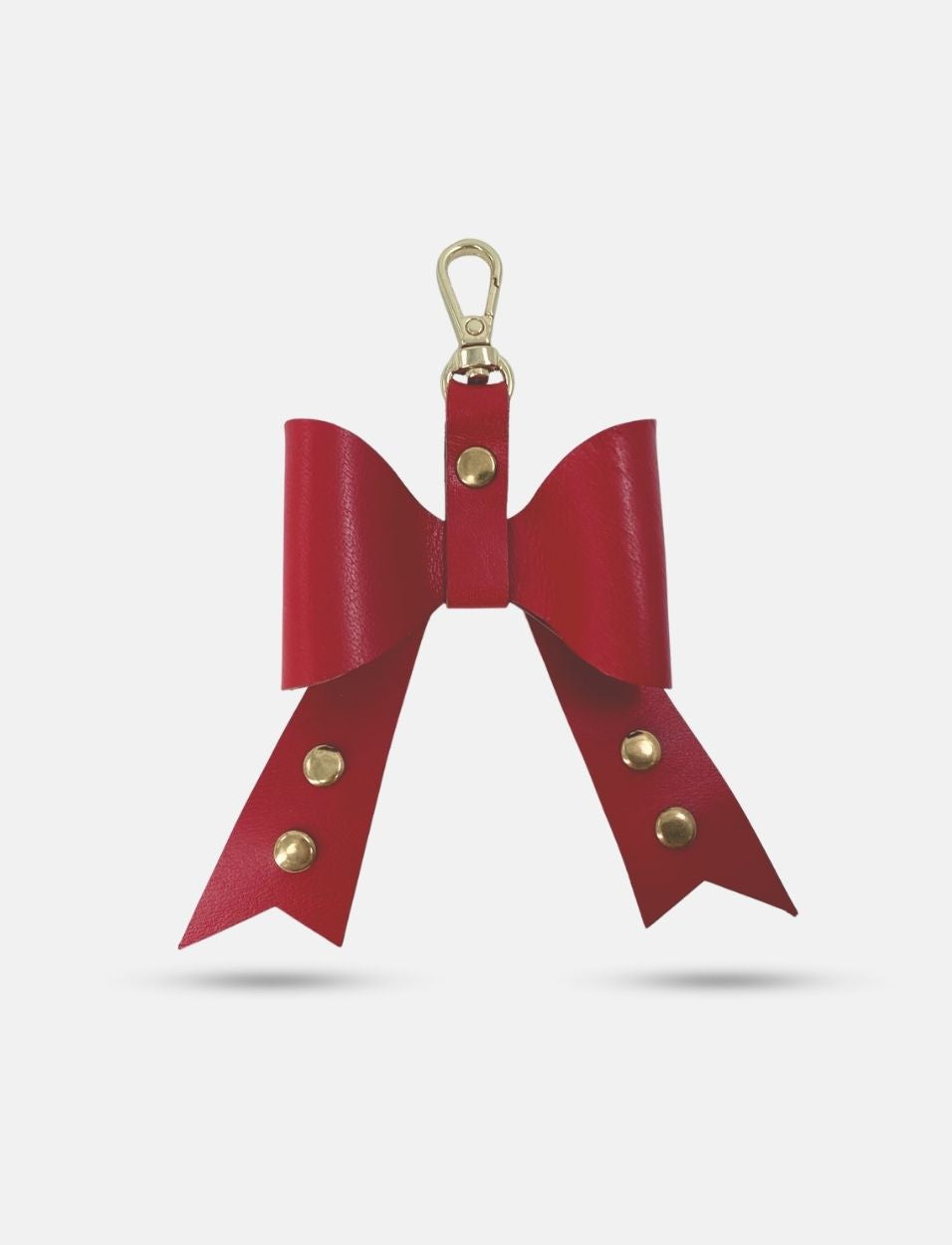 Red bow-shaped charm