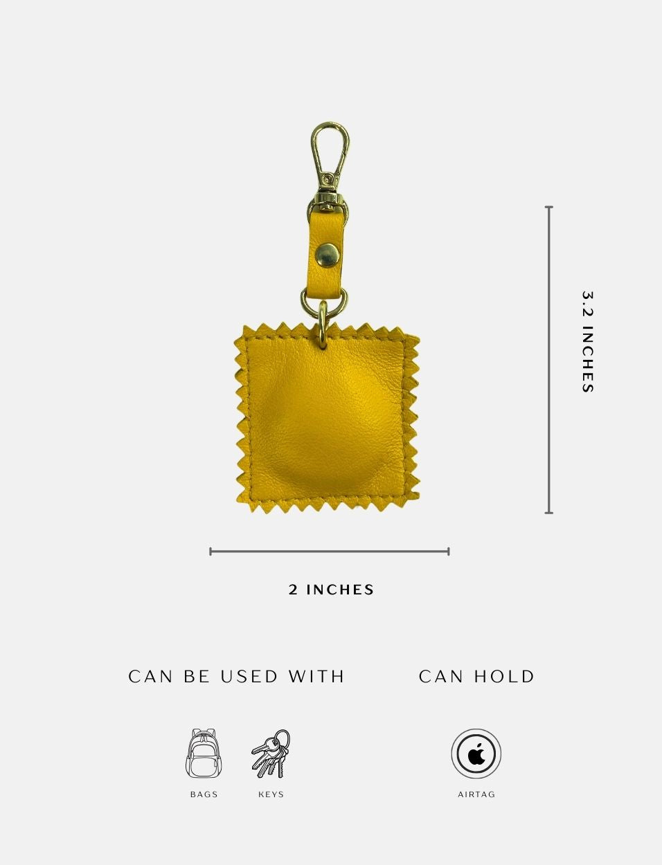 Leather Bag Charm Ravioli