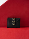 Sai Embroidered Leather Mini Wallet